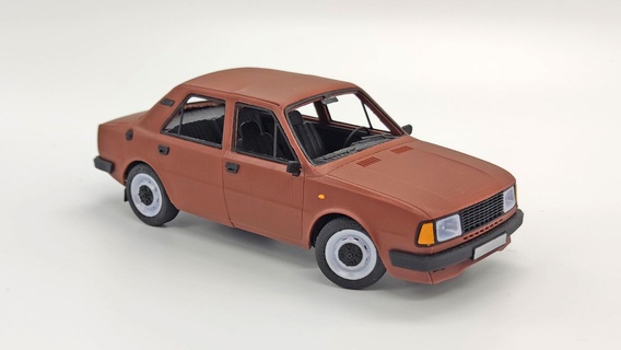 Skoda 120 1 24 rc Wagen Modell realistisch 3d print model - Mito3D
