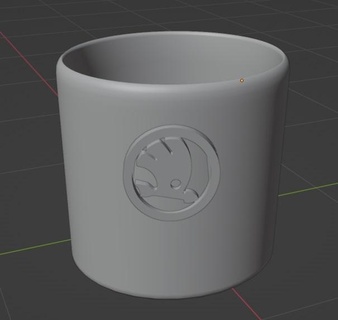skoda cup logo czech 3d print model - Mito3D