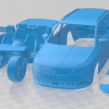 Skoda fabia linha reconhecimento 2019 imprimível carro 3d print model - Mito3D