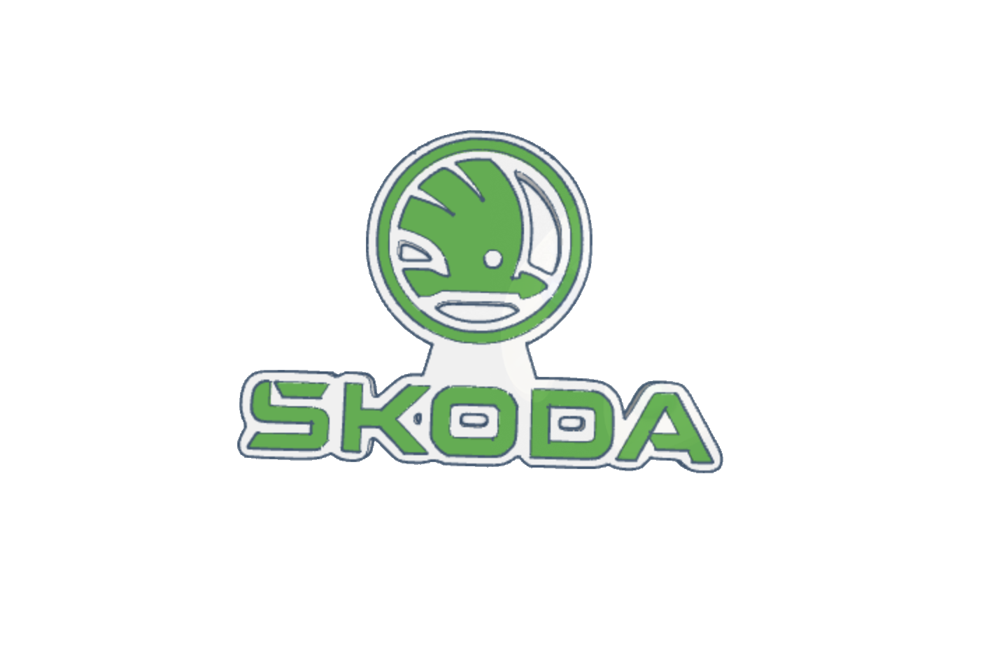 Skoda Logo Wagen Autos Tschechisch Republik 3D print model - Mito3D