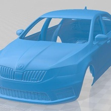 Skoda Octavia rs 2017 yazdırılabilir araba oyun yuva ölçülü Tamiya rc miniz hobi mikro 3d print model - Mito3D
