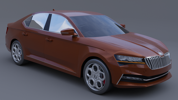 Skoda soberbo iv carro esporte fabia r5 comício rs 3d print model - Mito3D