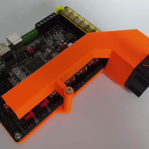 skr pro 11 holder 40mm fan tool bigtreetech openscad v11 3d printer parts 3D print model - Mito3D