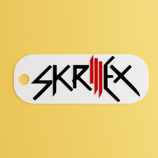 skrillex key ring keychain music 3d print model - Mito3D
