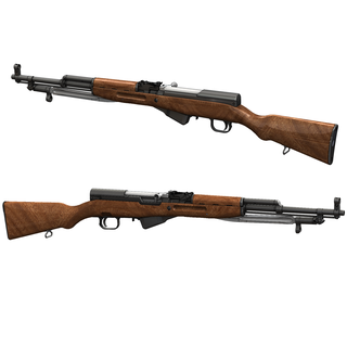 sks complete simonov sks carbine rifle russia 1945 762x39 semi-auto 762 vietnam korea china albania yugo soviet  3d print model - Mito3D