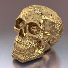 skull art 3d print model - Mito3D