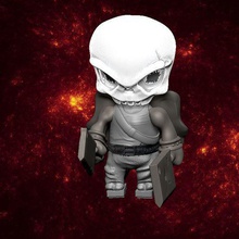 skull art guadian warrior skill 3d print model - Mito3D