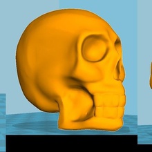 skull various benchy head 3d print model - Mito3D