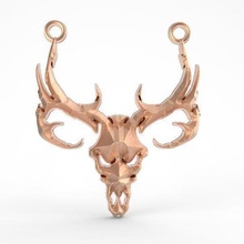 skull jewelry pendant jewel art fashion 3d print model - Mito3D