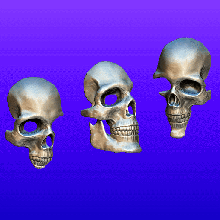 skull art skul cranium 3d print model - Mito3D