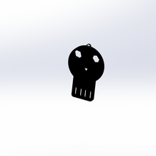 cráneo frio súper negro sencillo 3d print model - Mito3D
