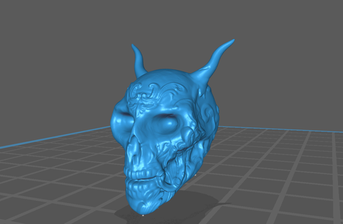 skull fantasy games models cool halloween head human 3d print model - Mito3D
