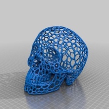 crâne de voronoi effet art le 3d print model - Mito3D