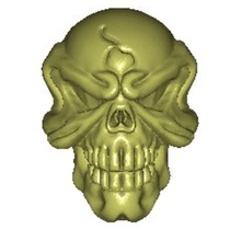 skull 3d model art gothic dark pendant decorative zbrush 3d print model - Mito3D