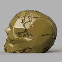 Schädel afrikanisch x2 Skelett Kopf Halloween Monster tanzen 3d print model - Mito3D