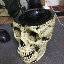 skull ashtray various cigar lounge 3d print model - Mito3D