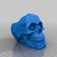 skull ashtray celtic smoking 3d print model - Mito3D