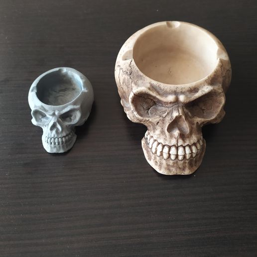 skull ashtray 3D print model - Mito3D
