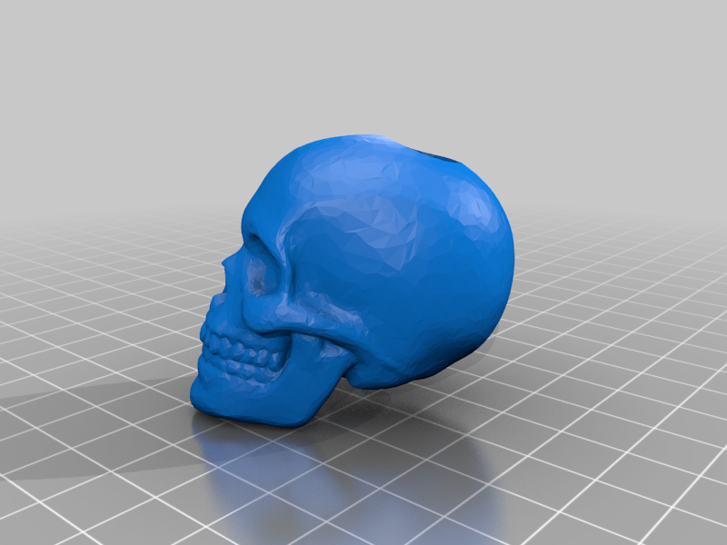 cráneo talón 2 pulgada gigante paracord accesorios 3D print model - Mito3D