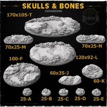 skull bones base toppers 3d print model - Mito3D