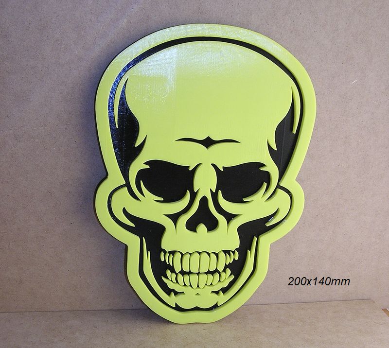skull bones head 3D print model - Mito3D