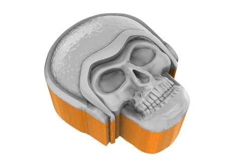 skull box Home skull decor box 3d  3d print model - Mito3D