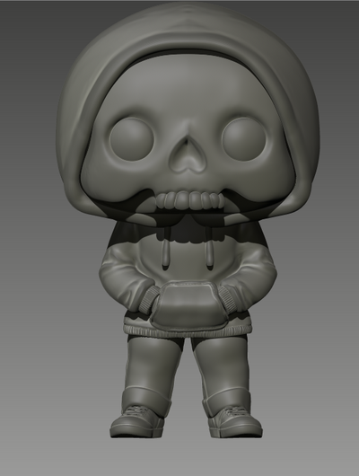 crâne garçon jouet d'art squelette funko décoration figures collections jouets 3d print model - Mito3D