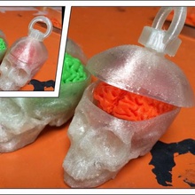 crânio o cérebro chaveiro a moda os acessórios parafuso 3d print model - Mito3D