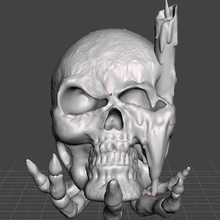 crâne bougie 3d print model - Mito3D