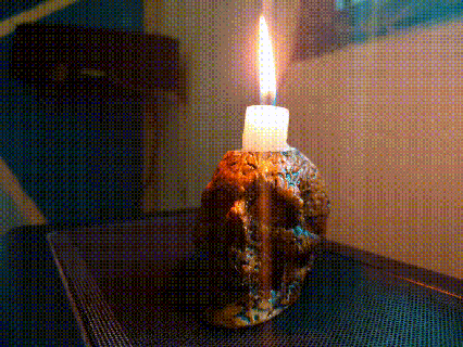 skull candle holder skull candle holder candle candle holder skull  3d print model - Mito3D