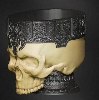 skull candy dish containers box organization storage 3d print model - Mito3D