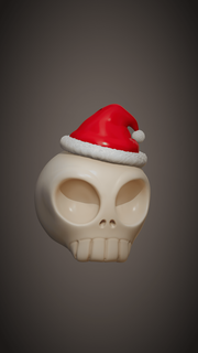 skull christmas balls Art decoration ball 3d print model - Mito3D
