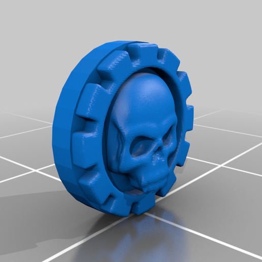 cráneo diente 40k adeptus Mechanicus admech engranaje humano warhammer40k juegos 3D print model - Mito3D