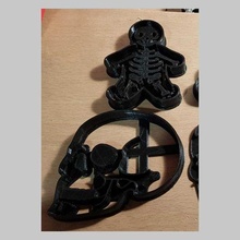 crâne biscuit coupeur cuisinier morte Halloween cortador Galleta 3d print model - Mito3D