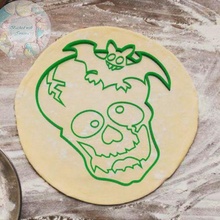 cranio biscotto taglierina Halloween cappello ragno taglio masse torta frese pankers francobolli muffe 3d print model - Mito3D