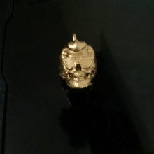 skull cool jewelry pendant key chains 3d print model - Mito3D