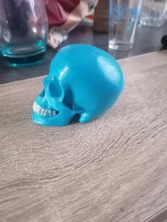 crânio ossos cruzados cabeça morte 3d print model - Mito3D