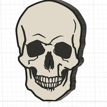skull crossbones lamp 3d print model - Mito3D
