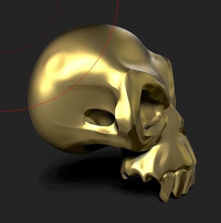 crânio ossos cruzados Uau cabeça 3d print model - Mito3D