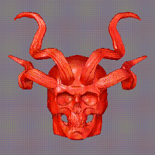kafatası iblis 3d print model - Mito3D