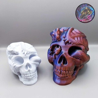 cranio Drago bambino spaventoso Halloween arredamento decorazione 3d print model - Mito3D