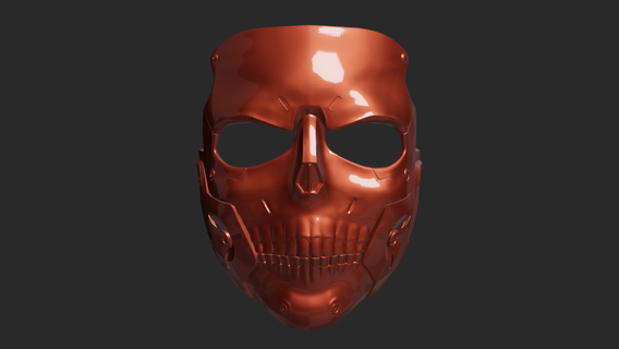 crâne ds masque casque imprimable impression stl art jouet balle frappe cosplay 3d 3d print model - Mito3D