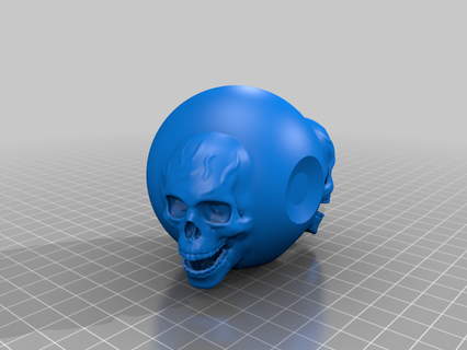 skull eye eye halloween human skull skull creatures  3d print model - Mito3D