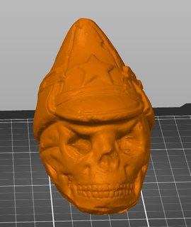 crânio figura estatueta Varredura 3d 3d print model - Mito3D