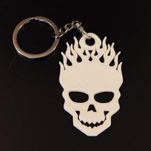skull fire - keychain ear saver fashion earsaver covid protect mask 3d print model - Mito3D