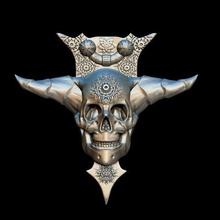cráneo portón percha 3d print model - Mito3D