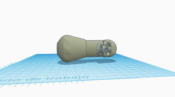 Schädel Handpoke Tätowierung Maschine Patronen Werkzeuge 3d print model - Mito3D