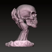 skull hand monster metallica 3d print model - Mito3D