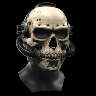 crânio capacete arte mascarar cosplay 3d print model - Mito3D