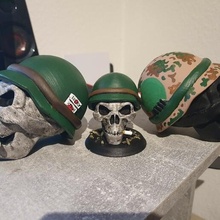 skull helmet nice details soldier war schädel totenkopf deathshead 3d print model - Mito3D